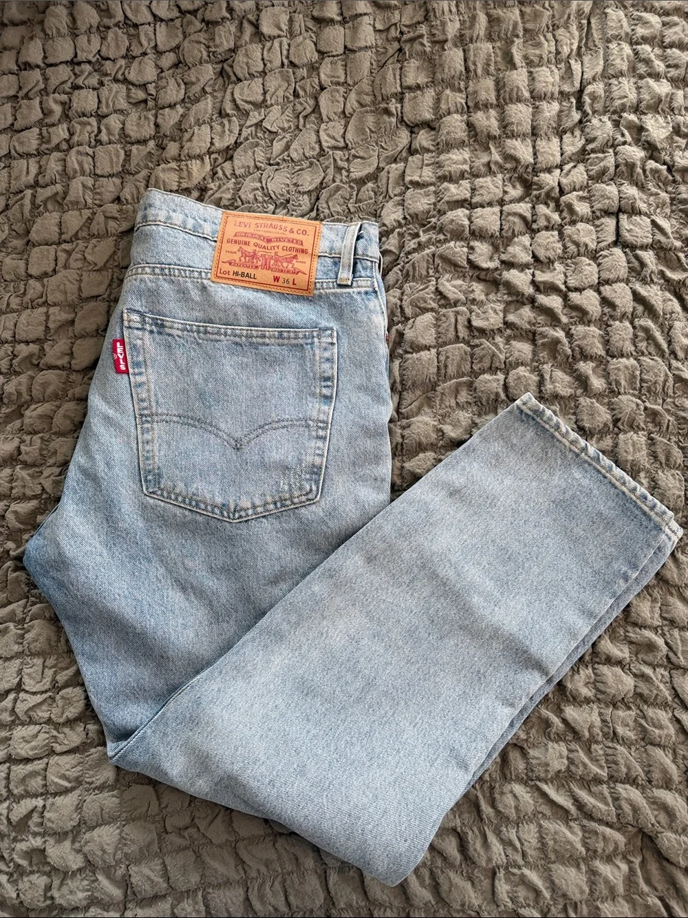 Levi’s Light Blue Distressed Men’s Jeans - Ripped Straight Fit